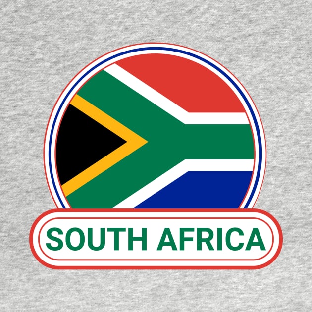 South Africa Country Badge - South Africa Flag by Yesteeyear